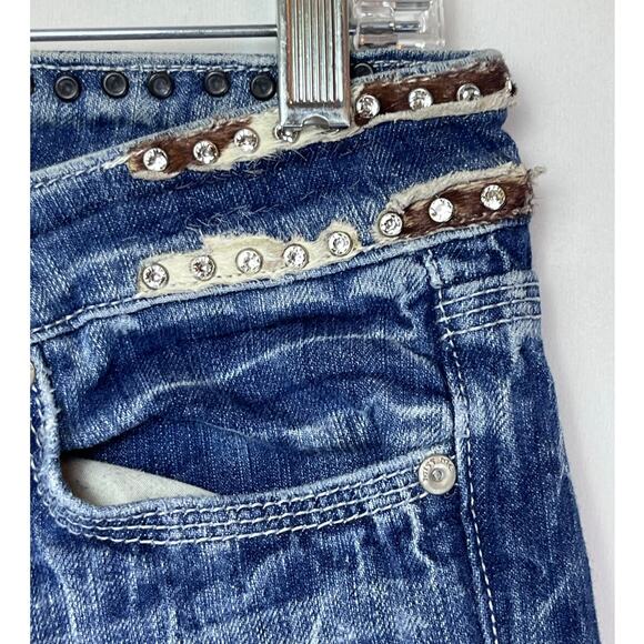 Miss Me Women's Size 29 Blue Low Rise Boot Cut Denim Jeans JP4229 - Picture 10 of 11